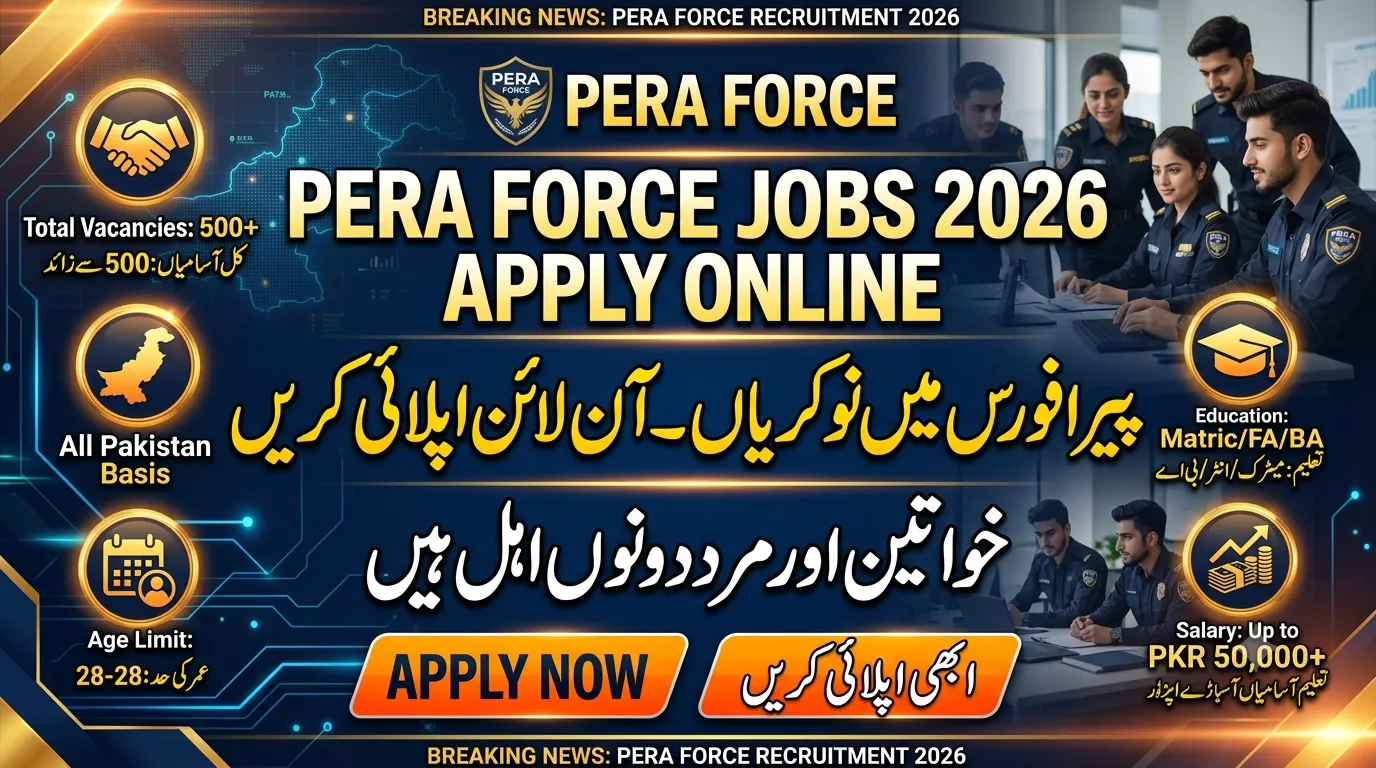 PERA Force Jobs 2026 Apply Online