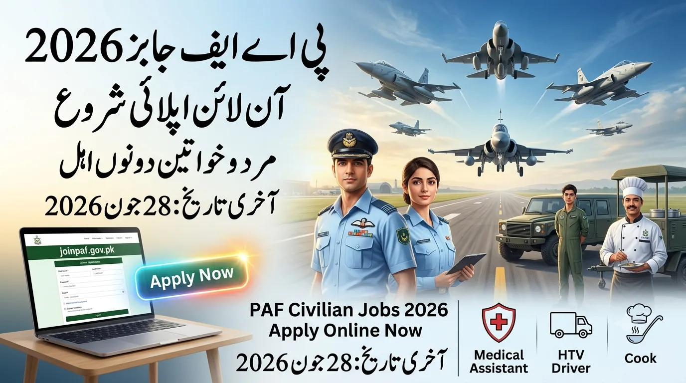 Latest Pakistan Air Force Jobs 2026 Apply Online