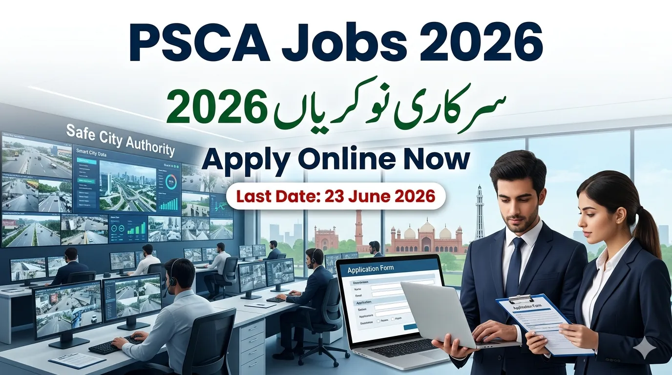Punjab Safe City Authority PSCA Jobs 2026 Online Apply