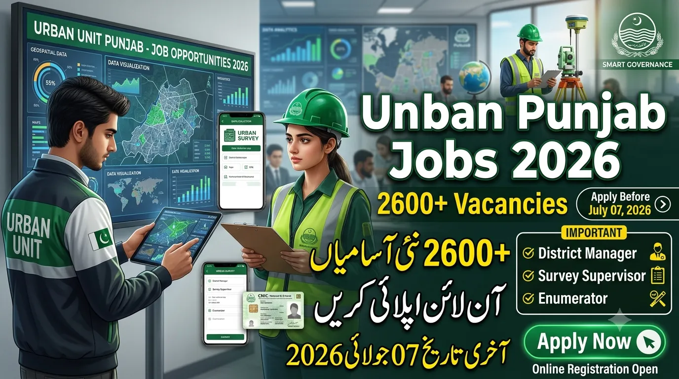 Urban Unit Punjab Jobs 2026 Apply Online