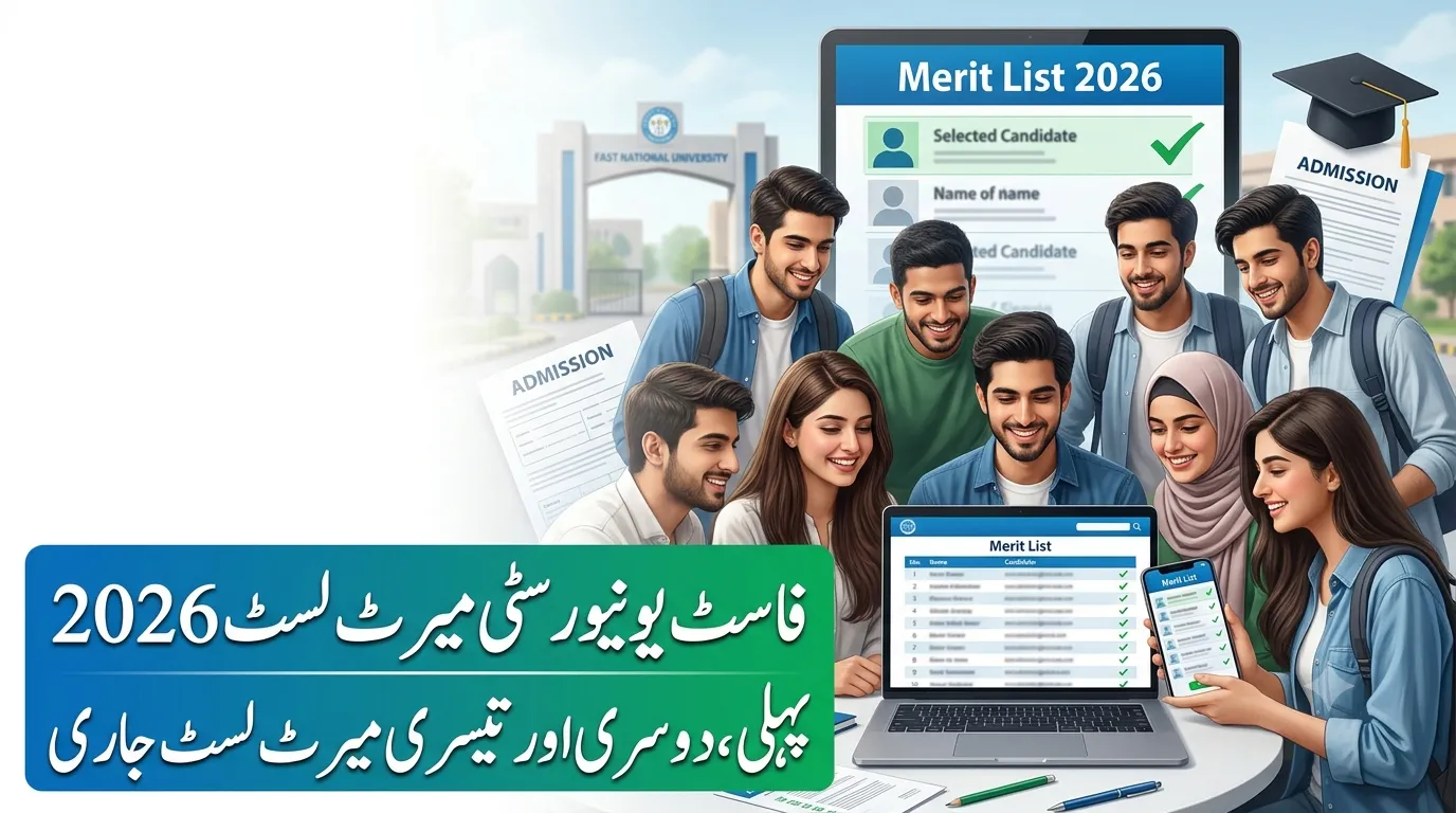 FAST University Merit List 2026 1st, 2nd & 3rd Lists PDF Download @ nu.edu.pk