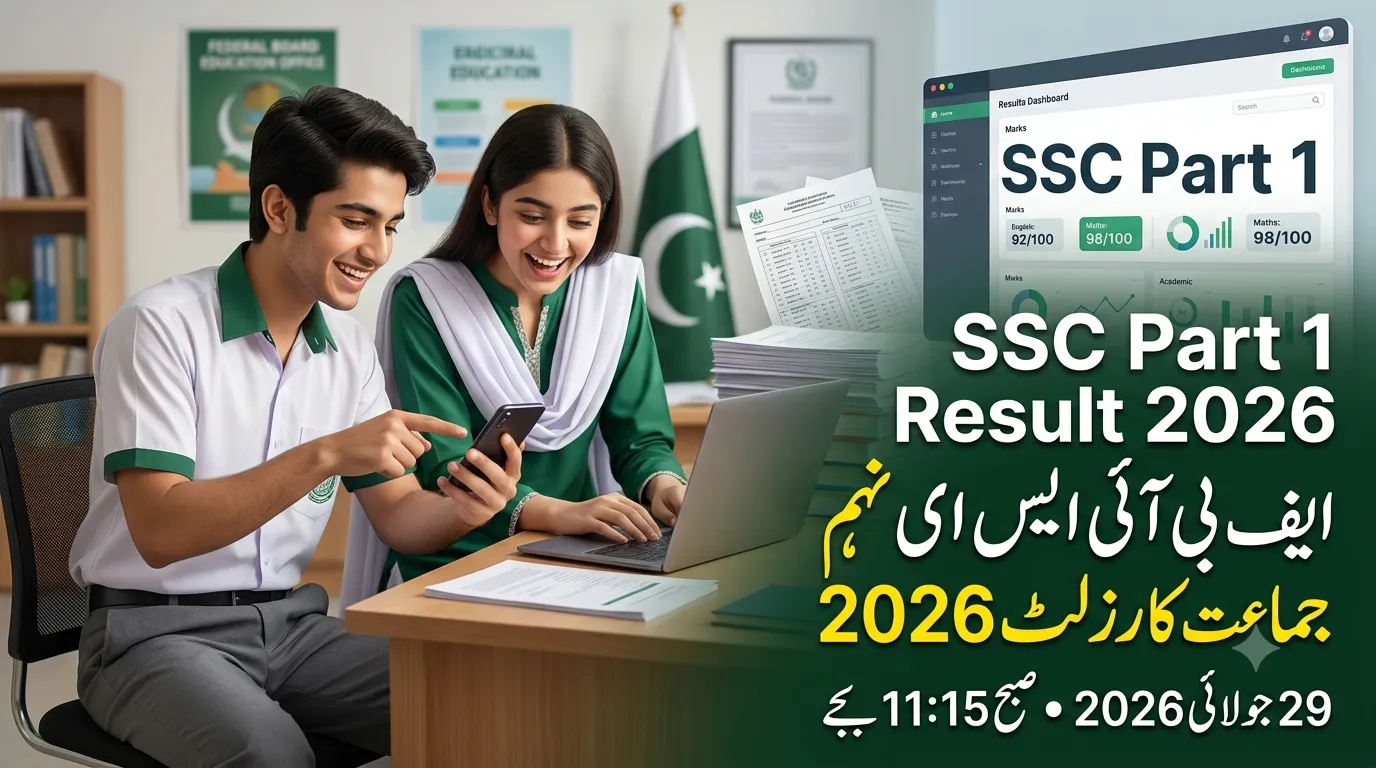 FBISE SSC Part 1 Result Gazette 2026 PDF Download – Federal Board 9th Class Gazette