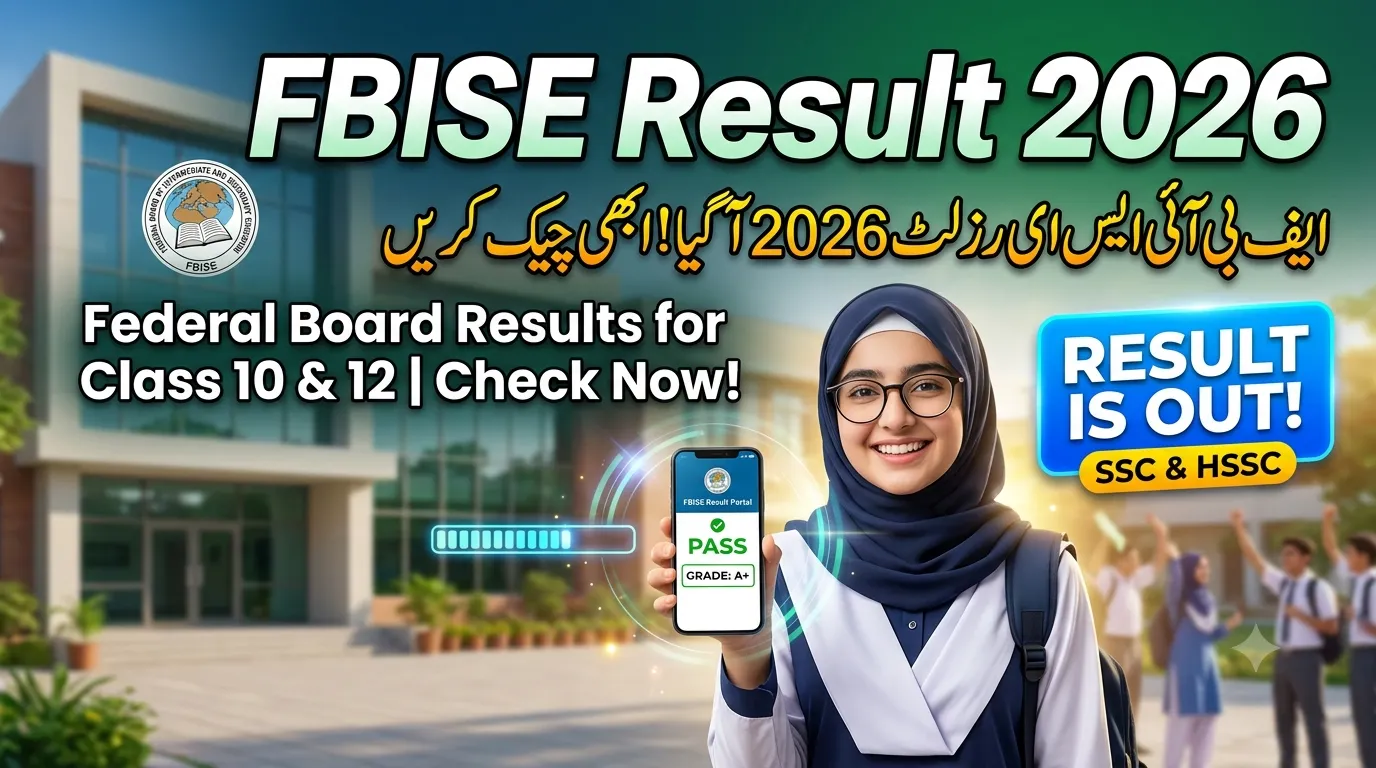 FBISE Result 2026 Check by Roll Number, Name & SMS