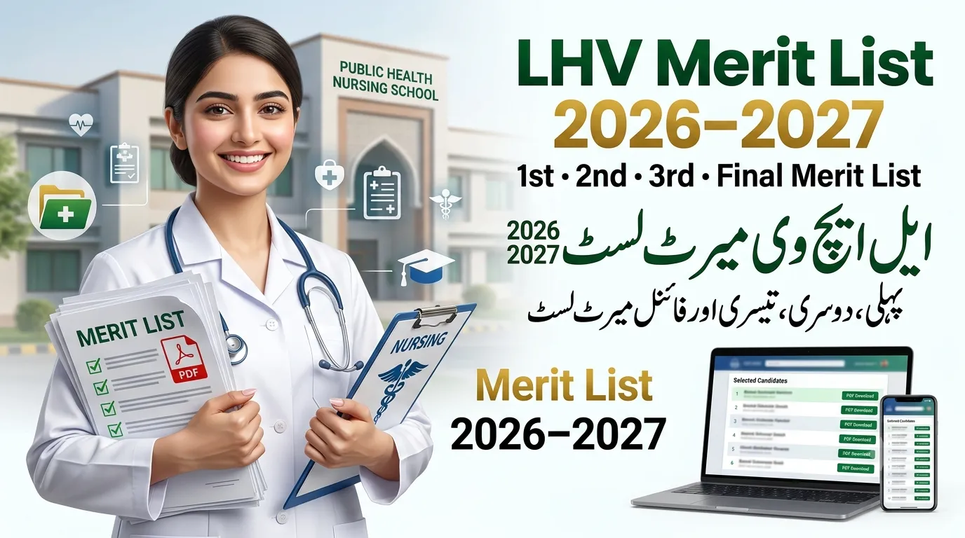 LHV Merit List 2026–2027 Download PDF | 1st, 2nd, 3rd & Final List
