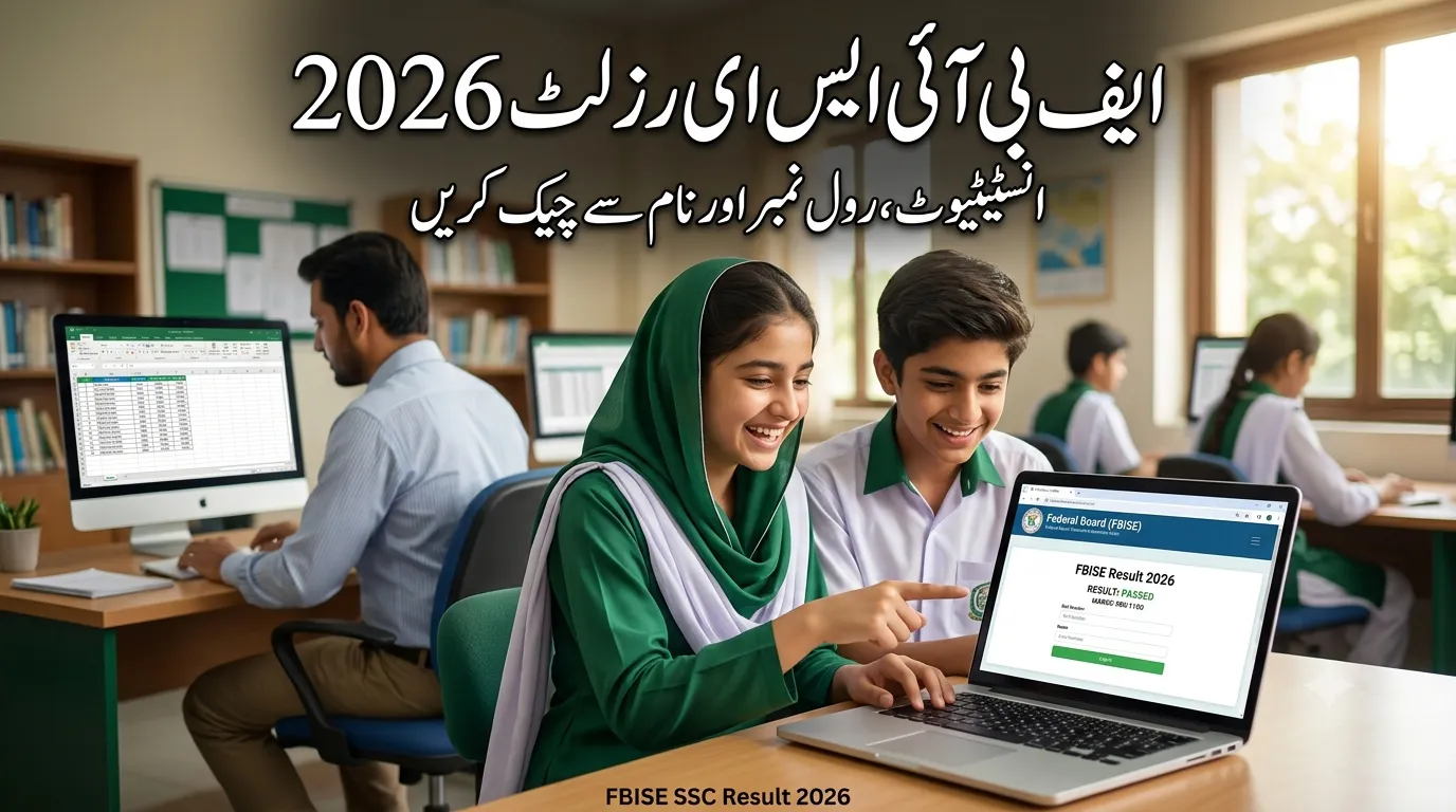FBISE Result Search By Institute 2026 By Roll Number & Name