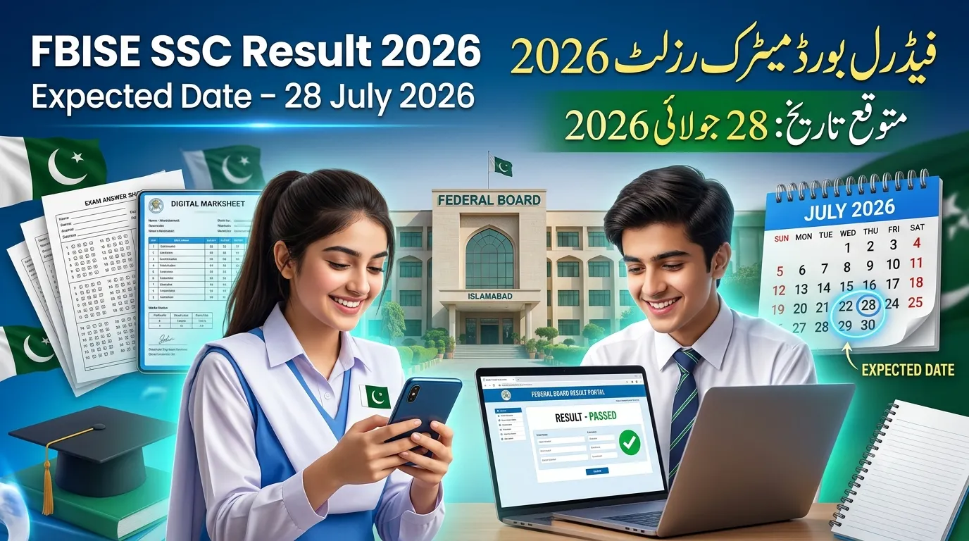 FBISE SSC Result 2026 Expected Date Announced – Check Federal Board 9th & 10th Class Result