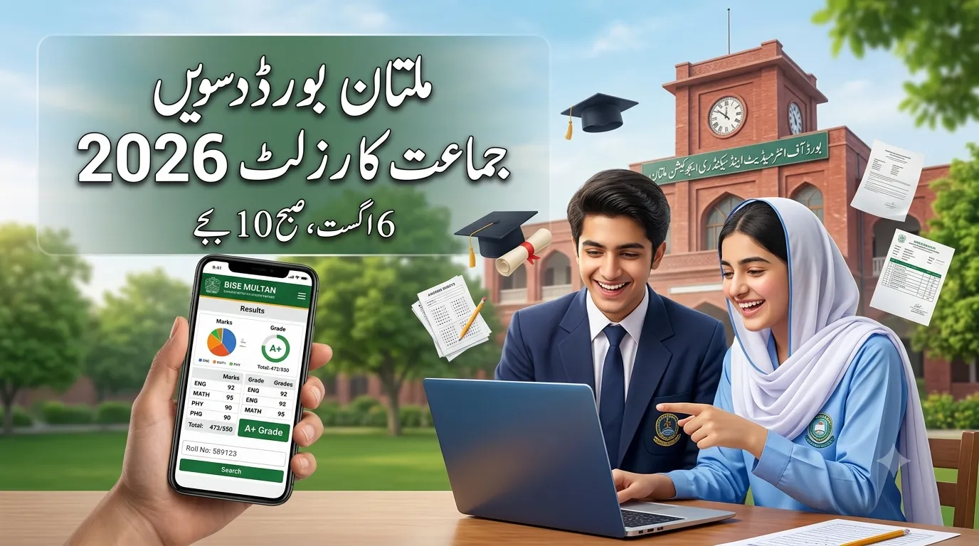 BISE Multan 10th Class Result 2026 By Roll Number | Check Matric Result Online @ bisemultan.edu.pk