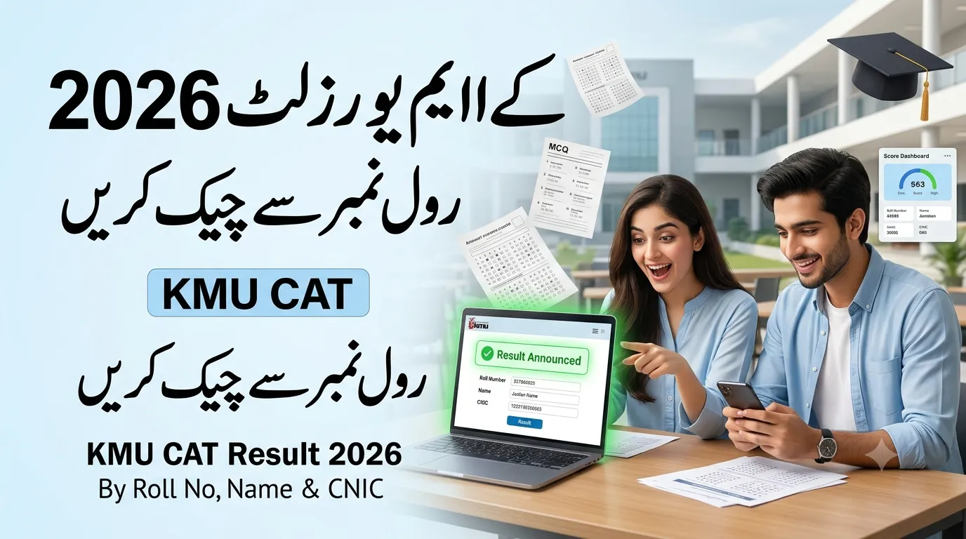 KMU CAT Result 2026 By Roll No, Name & CNIC | Check Online @ cat.kmu.edu.pk