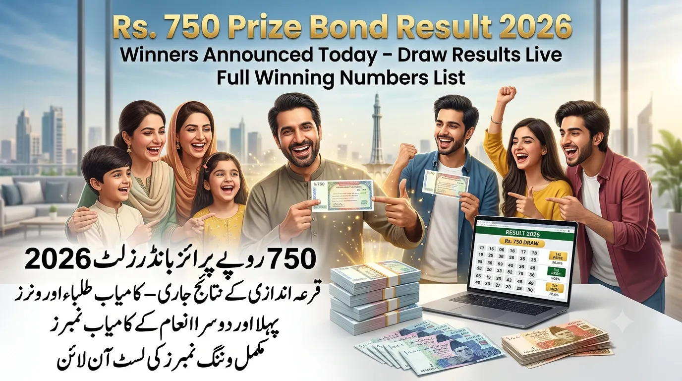 Rs. 750 Prize Bond Draw Result 2026 July15