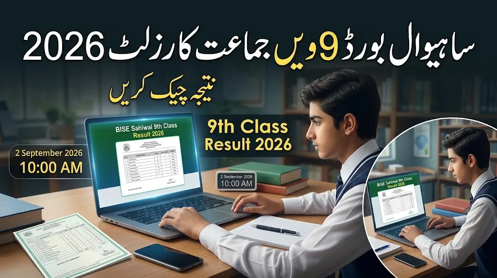 BISE Sahiwal 9th Class Result 2026