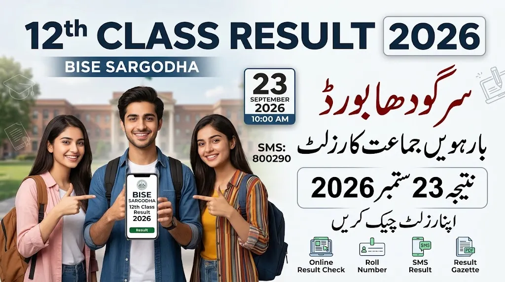 BISE Sargodha 12th Class Result 2026
