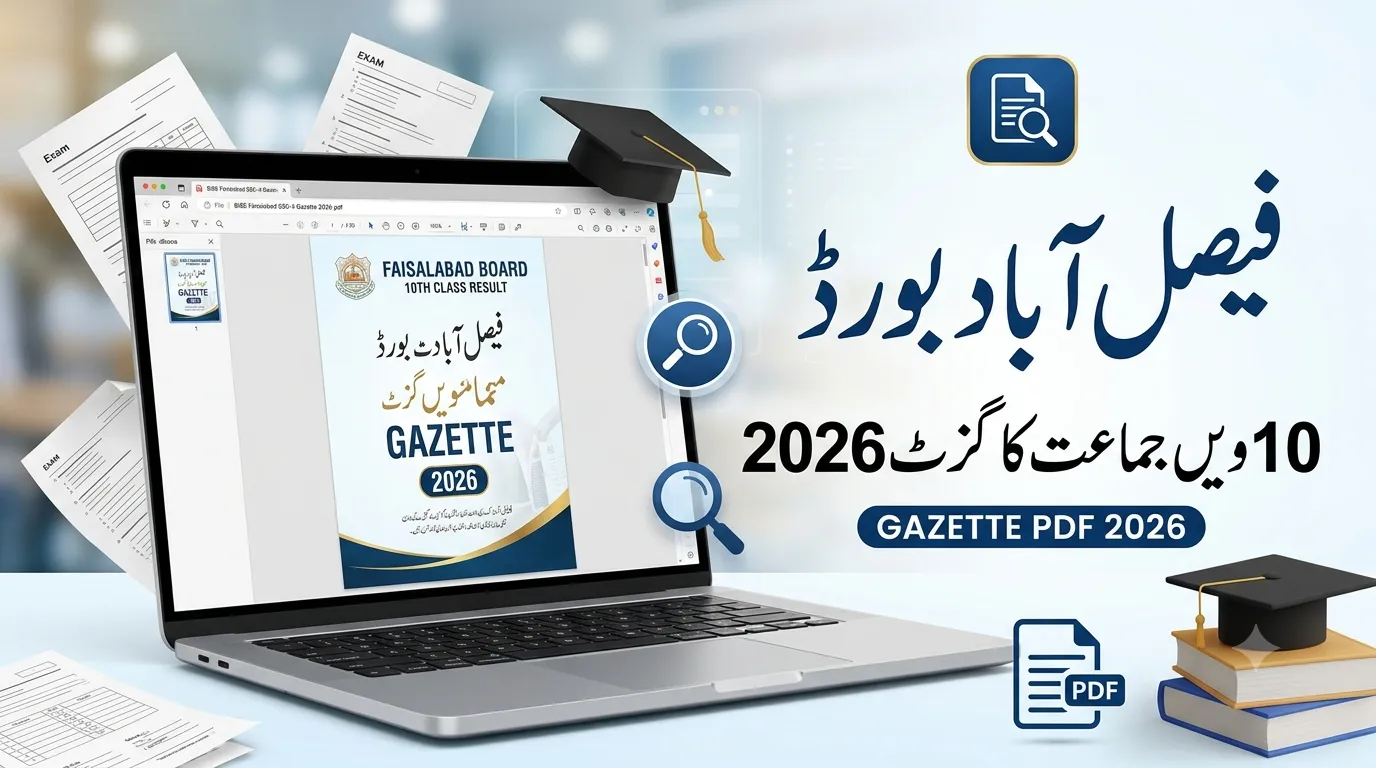 BISE Faisalabad Gazette 10th Class 2026 PDF Download – Check Result