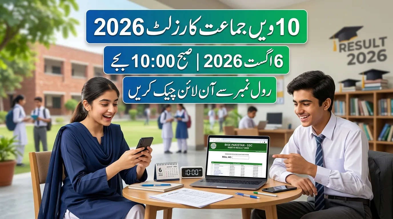 10th Class Result 2026 Date, Time, Check by Roll Number, SMS & Gazette PDF