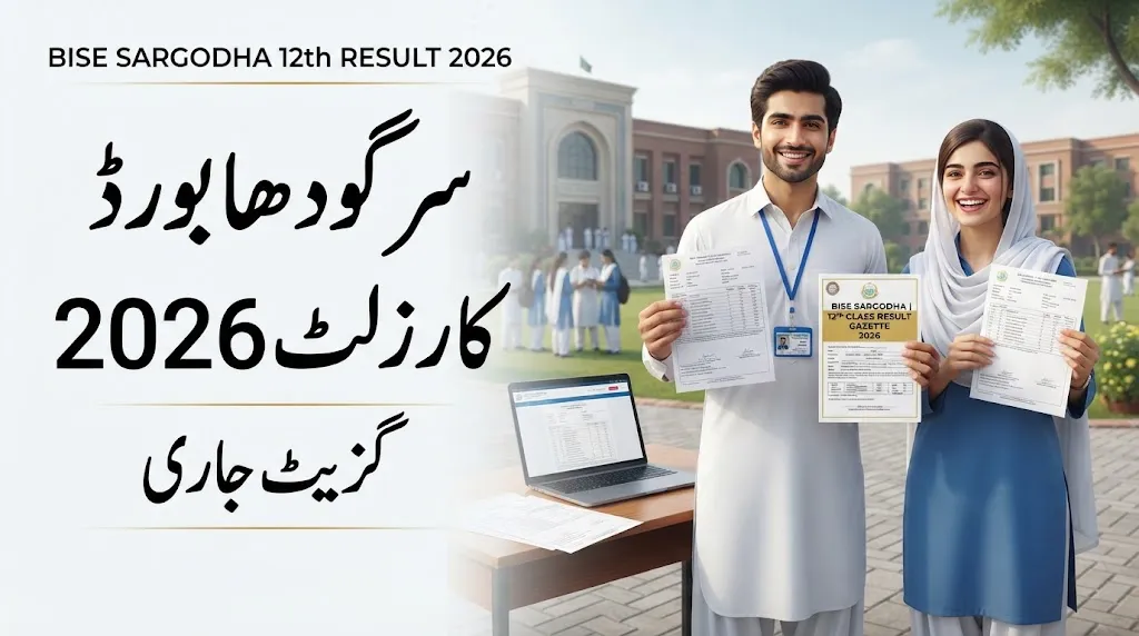 BISE Sargodha 12th Class Result Gazette 2026 Released