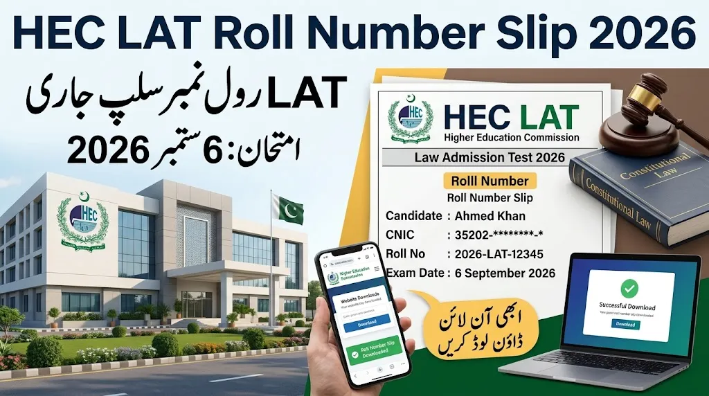 HEC LAT Roll Number Slip 2026