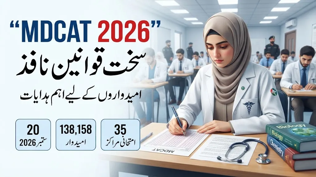 PMDC MDCAT 2026 Strict Rules Announced