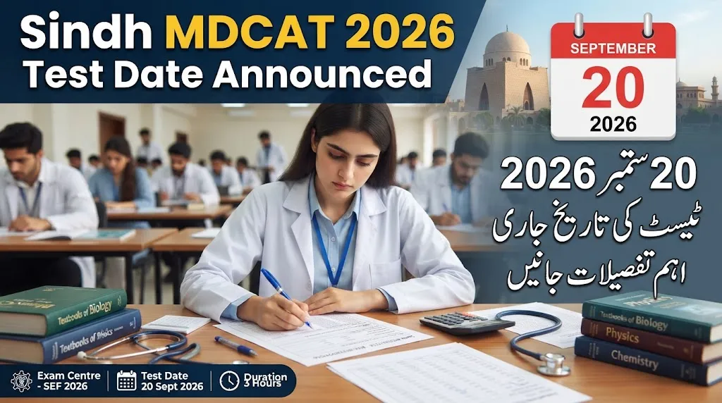 Sindh MDCAT 2026 Test Date Announced