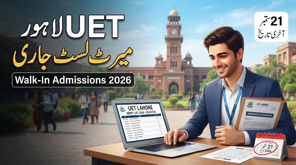 UET Lahore Walk-In Admissions Merit List 2026 Released