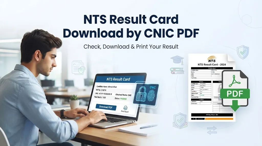 NTS Result Card 2026 Download by CNIC PDF